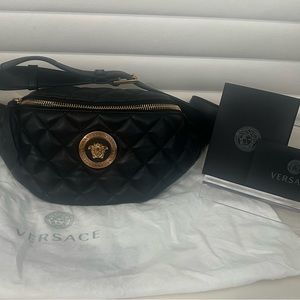 Authentic VERSACE Medusa quilted belt bag